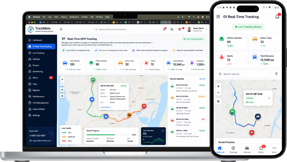 Live GPS Tracking
